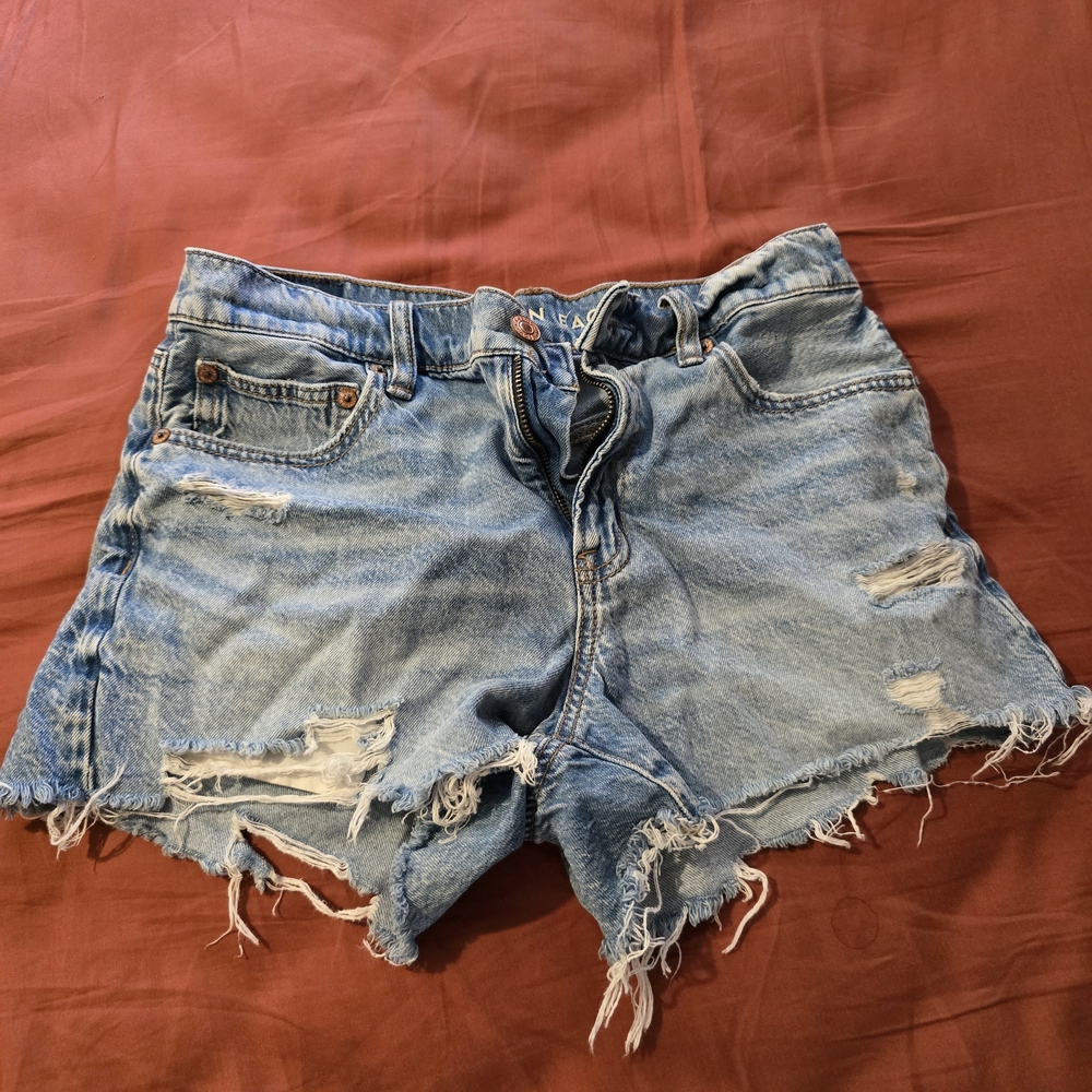 Distressed American Eagle Jean Shorts